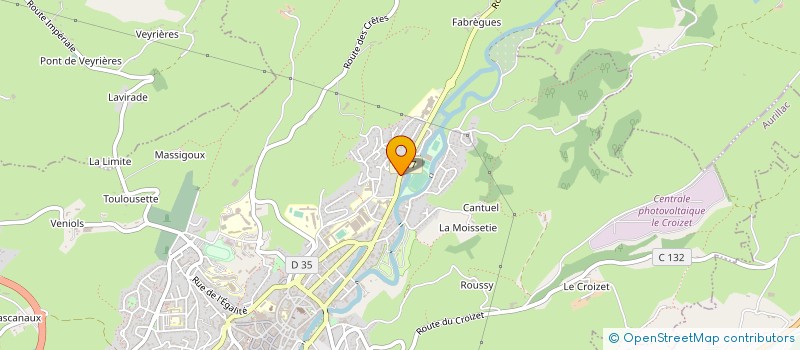 localisation de l'entreprise ANYVAL à AURILLAC