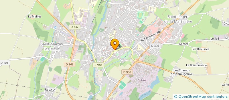 localisation de l'entreprise ANYWAY LA COLLECTIF AUDIOVISUEL (ALCA)  MELLE