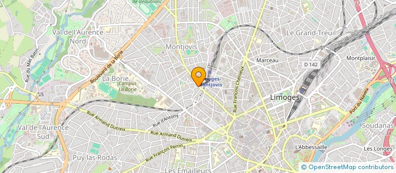 localisation de l'entreprise ANZA HOLDING à LIMOGES