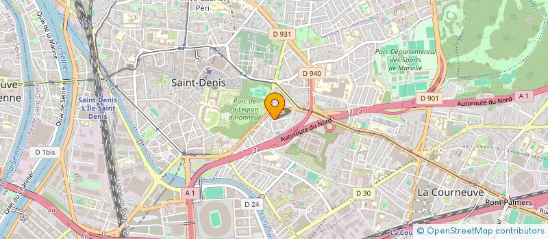 localisation de l'entreprise AO BAT  SAINT-DENIS