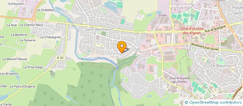 localisation de l'entreprise AO BOURDON CONSEILS  SAINT-BERTHEVIN