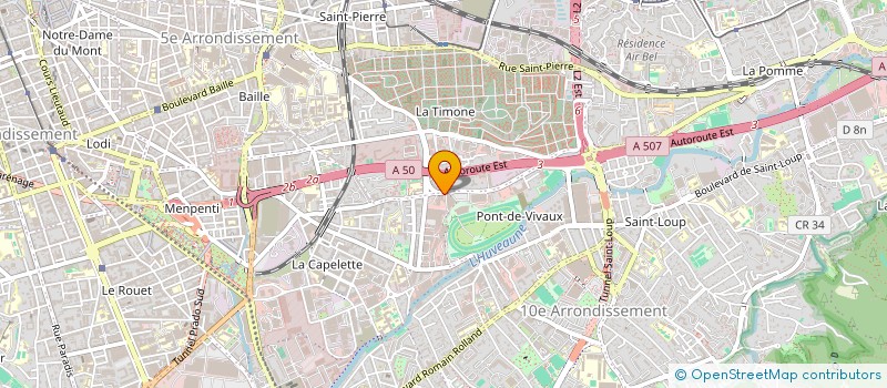 localisation de l'entreprise AO CF LES 3 LUCS  MARSEILLE