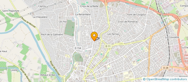 localisation de l'entreprise AO EXPERTISE COMPTABLE à BEZIERS