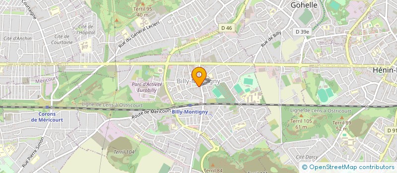 localisation de l'entreprise AO FASHION GROUP à BILLY-MONTIGNY