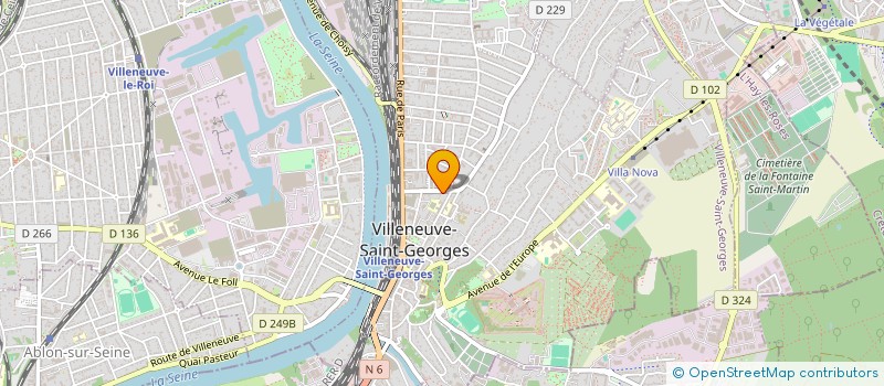 localisation de l'entreprise AO IMMO  VILLENEUVE-SAINT-GEORGES