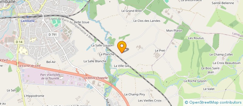 localisation de l'entreprise AO - IMPACT PLAYER  LAMBALLE-ARMOR