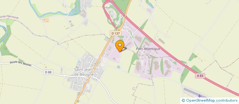 localisation de l'entreprise AO INDUSTRIE 85  SAINT-JEAN-D'HERMINE