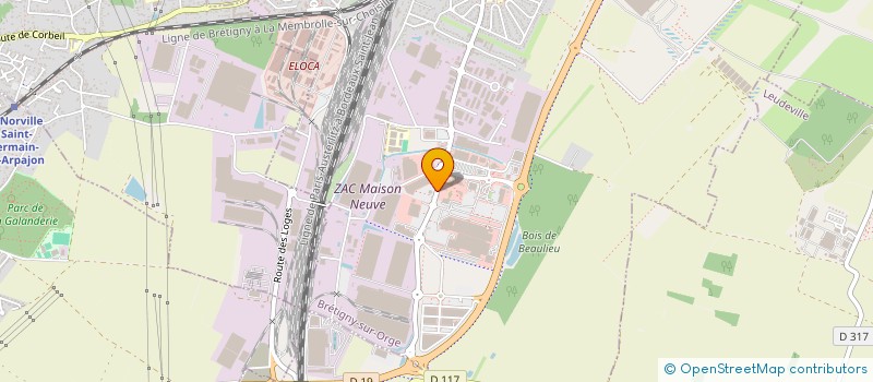 localisation de l'entreprise AO2C SERVICES à BRETIGNY-SUR-ORGE