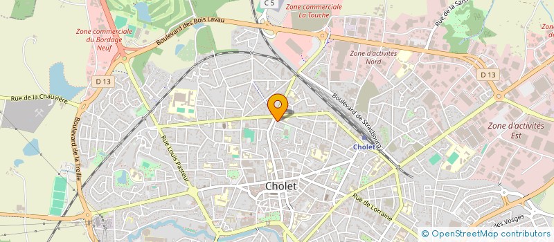 localisation de l'entreprise AOB PARTICIPATION à CHOLET
