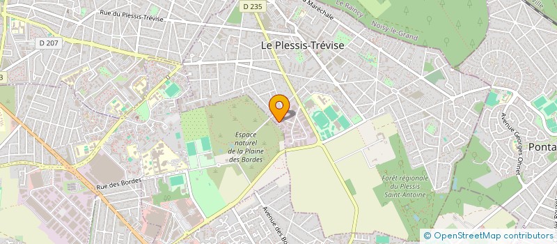 localisation de l'entreprise AOBC AMENAGEMENT ORGANISATION DE BUREAUX CLOISON à LE PLESSIS-TREVISE