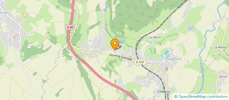 localisation de l'entreprise AOC 70  CHABONS