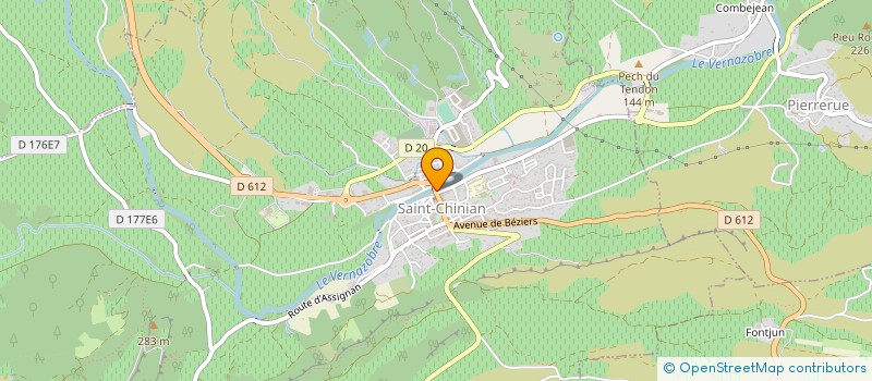 localisation de l'entreprise AOC  SAINT-CHINIAN