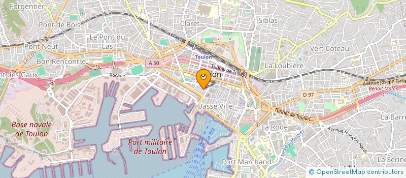 localisation de l'entreprise AOC  TOULON