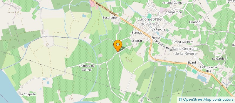 localisation de l'entreprise AOC DU VALAIS  LUGON-ET-L'ILE-DU-CARNAY