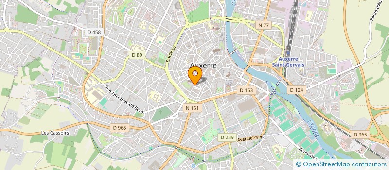 localisation de l'entreprise AOC IMMO à AUXERRE