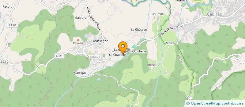 localisation de l'entreprise AOC OUVERTURES à GANAC