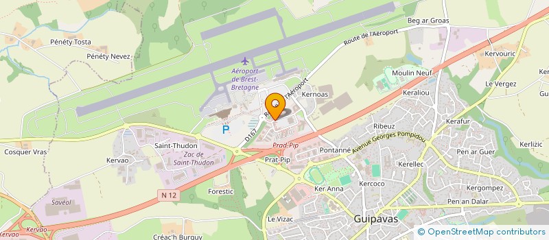 localisation de l'entreprise AOCARRE  GUIPAVAS