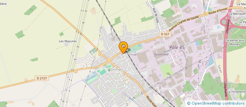 localisation de l'entreprise AOCRM à ORMES