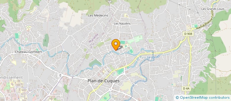 localisation de l'entreprise AOCUBE ARCHITECTURE à PLAN-DE-CUQUES