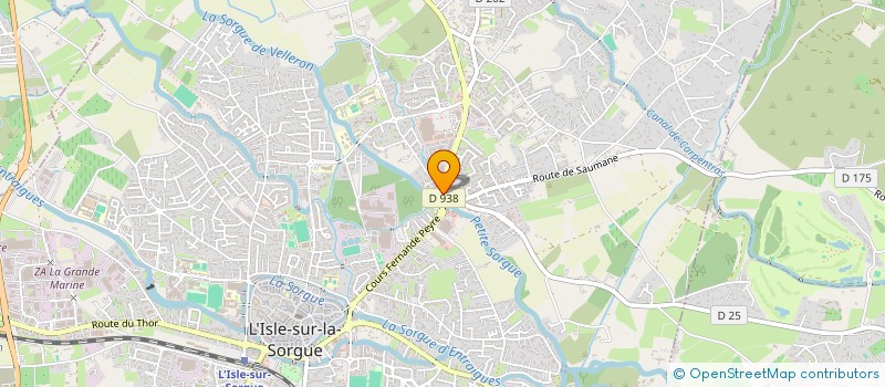 localisation de l'entreprise AOD  L'ISLE-SUR-LA-SORGUE