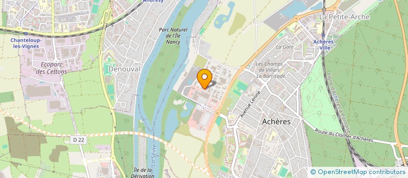 localisation de l'entreprise AOD AGENCE OUEST DEPANNAGE à ACHERES