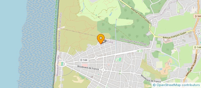 localisation de l'entreprise AOD AMENAGEMENTS PAYSAGERS  CUCQ