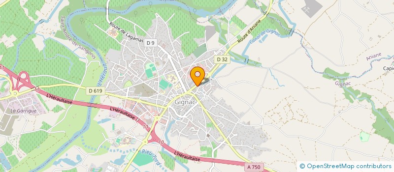 localisation de l'entreprise AOD DIGITAL WORKS  GIGNAC