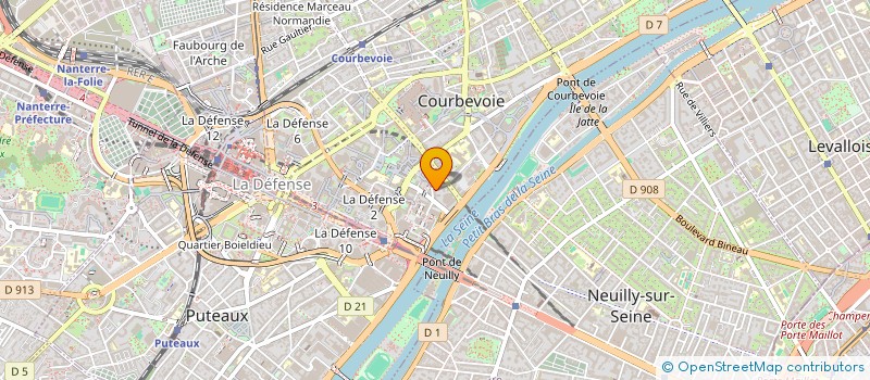 localisation de l'entreprise AODI CONSULTING à COURBEVOIE