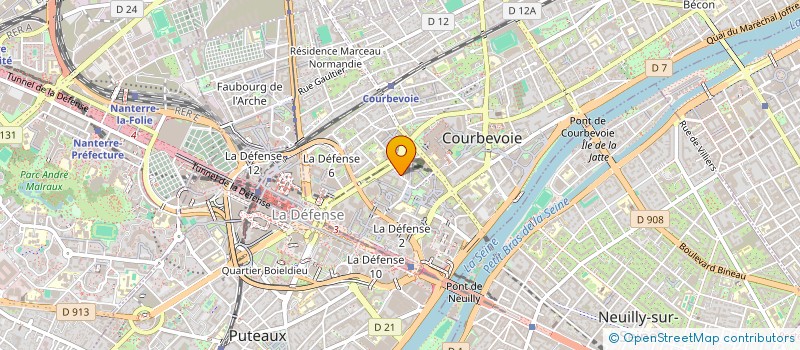 localisation de l'entreprise AODI IMMO à COURBEVOIE