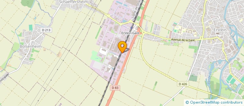 localisation de l'entreprise AOG  ERSTEIN