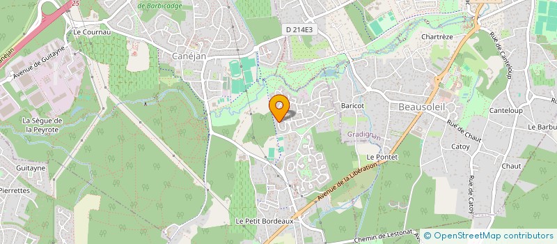 localisation de l'entreprise AOI TECH à CANEJAN
