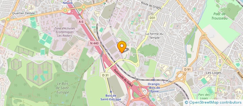 localisation de l'entreprise AOIP à RIS-ORANGIS