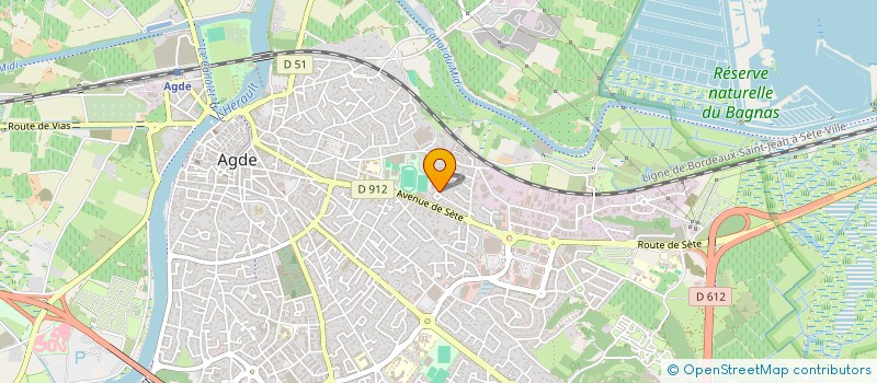 localisation de l'entreprise AOK  AGDE