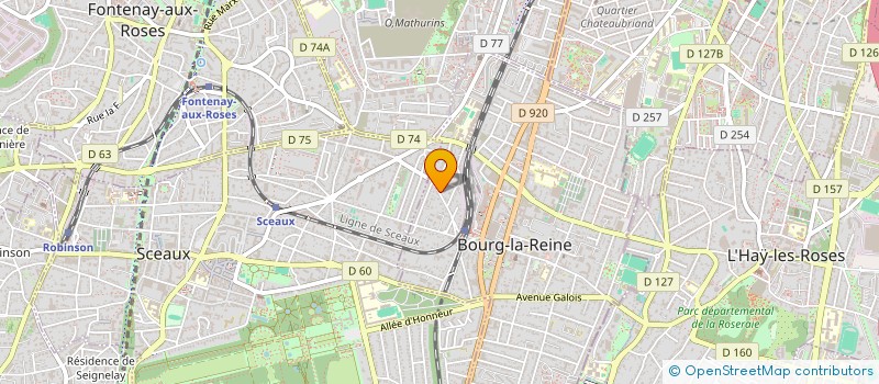 localisation de l'entreprise AOLA à BOURG-LA-REINE
