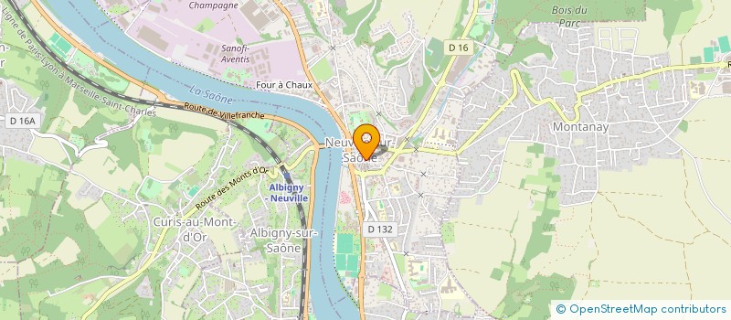 localisation de l'entreprise AOMK  NEUVILLE-SUR-SAONE