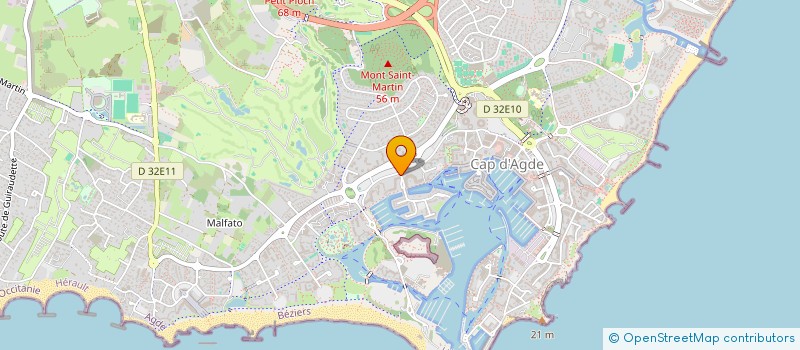 localisation de l'entreprise AOP  AGDE