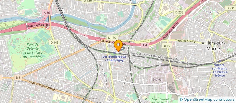 localisation de l'entreprise AOR PRODUCTION à CHAMPIGNY-SUR-MARNE