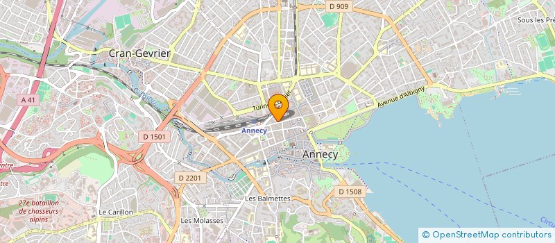 localisation de l'entreprise AORA EXPERIENCE à ANNECY