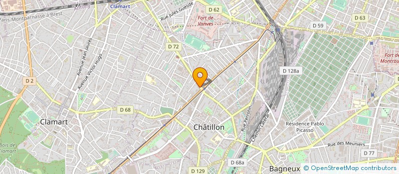 localisation de l'entreprise AORTE MANAGEMENT  CHATILLON