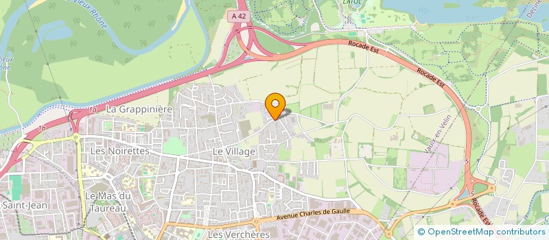 localisation de l'entreprise AOS CREATION  VAULX-EN-VELIN