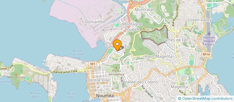 localisation de l'entreprise AOTOA à NOUMEA