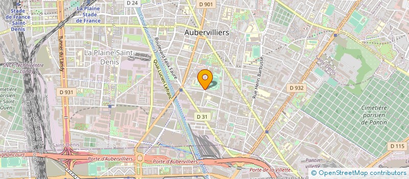 localisation de l'entreprise AOUAD DISTRIBUTION à AUBERVILLIERS