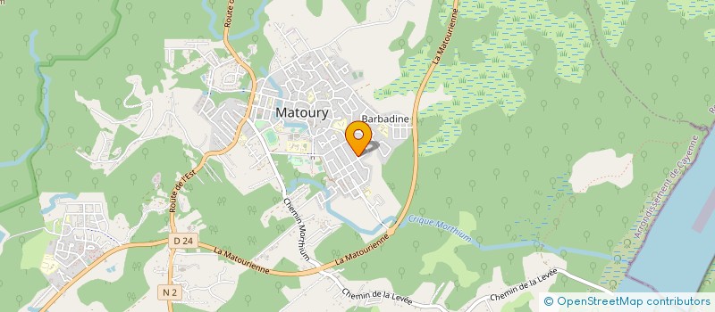 localisation de l'entreprise AOUARA PROD  MATOURY
