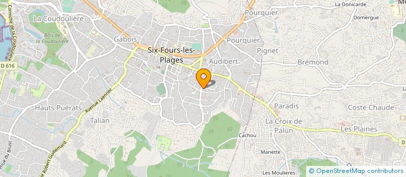 localisation de l'entreprise AOUAT PEINTURES à SIX-FOURS-LES-PLAGES