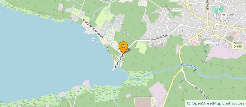 localisation de l'entreprise AOUCHET GESTION IMMOBILIER ET TOURISME  PARENTIS-EN-BORN