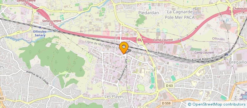 localisation de l'entreprise AOUICHI MOHAMED à SIX-FOURS-LES-PLAGES