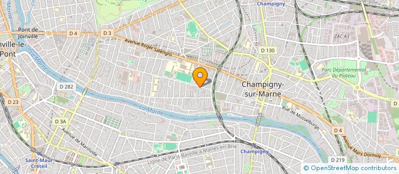 localisation de l'entreprise AOUIDA TOURS à CHAMPIGNY-SUR-MARNE