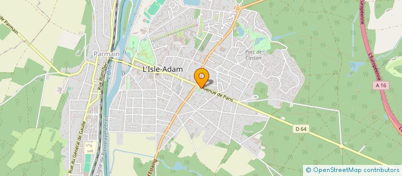 localisation de l'entreprise AOUKAR à L'ISLE-ADAM