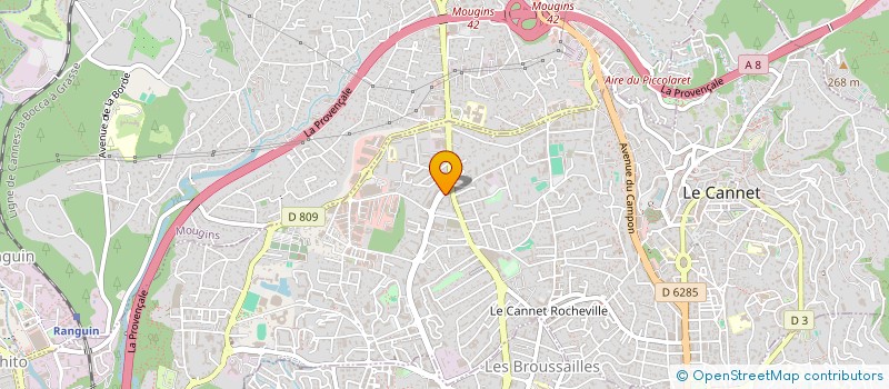 localisation de l'entreprise AOUNI à LE CANNET