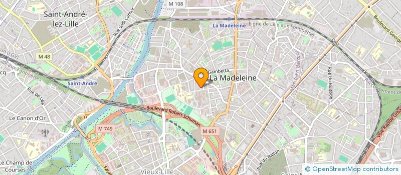 localisation de l'entreprise AOURAGH à LA MADELEINE